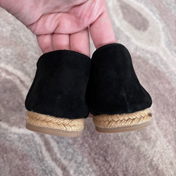 Jack Rogers Audrey Black Slip-On Espadrille Loafer with Tan Woven Sole Sz 9 - Picture 6 of 10